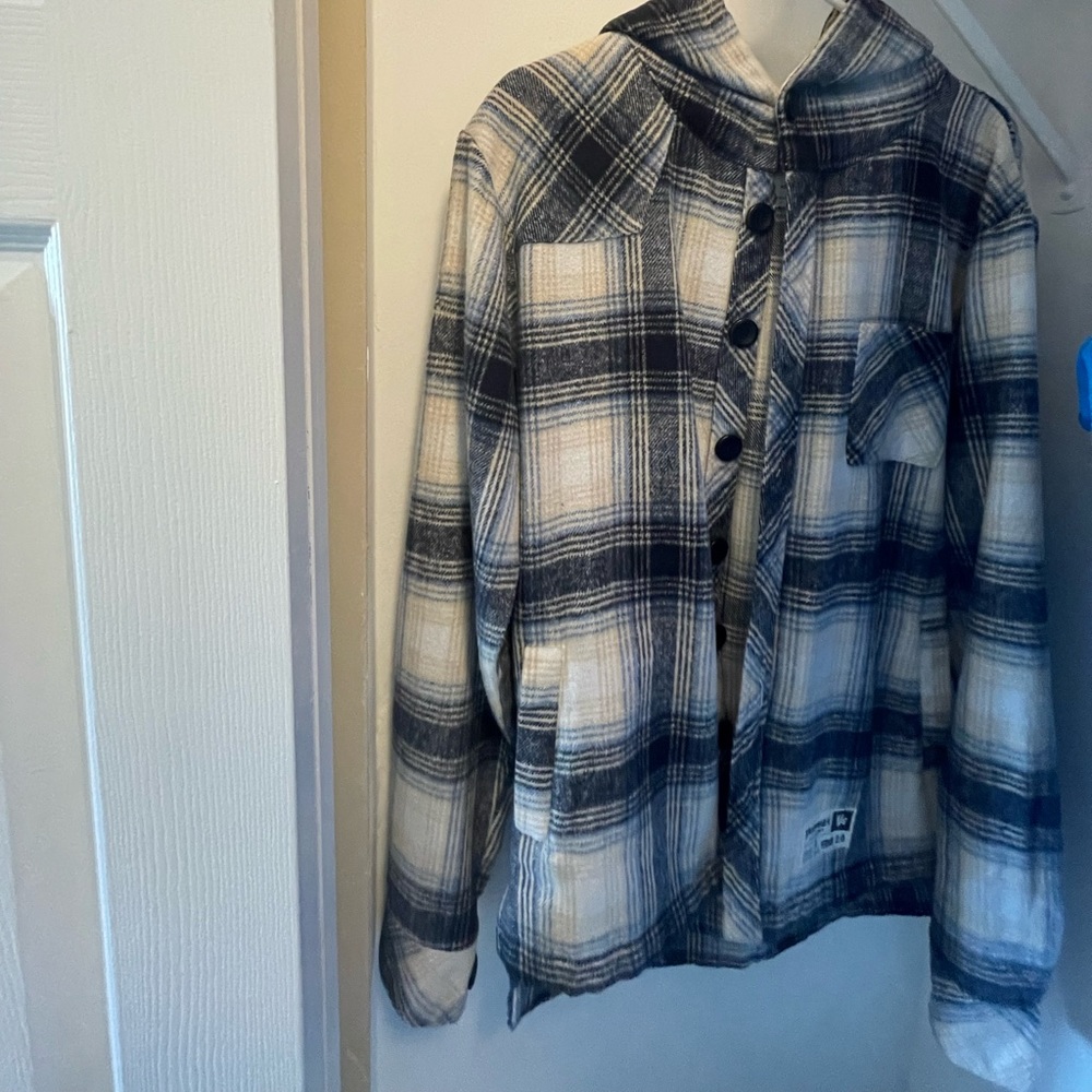 Young la hooded flannel